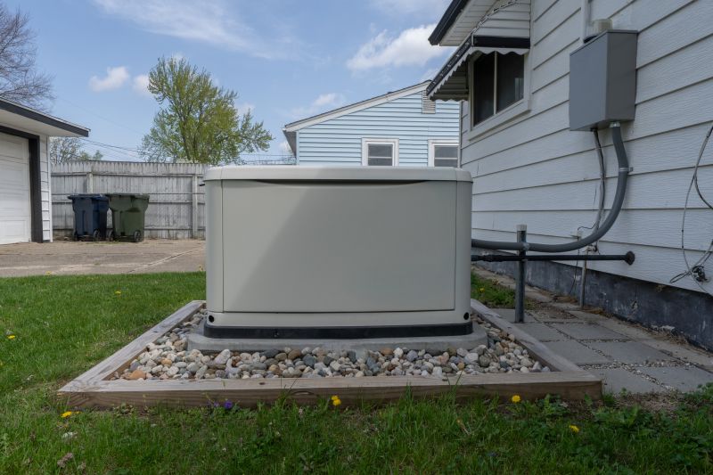 Residential Generator in Driveway
